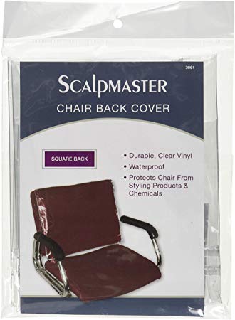Scalpmaster Square Chair Back Cover, Transparent Vinyl (3061)
