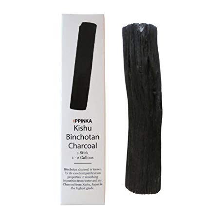 Large Kishu Binchotan Charcoal Water Purifying Stick, Filters 1-2 Gallons of Water