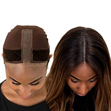 Milano Collection Lace GripCap- 2-in-1 Lace Wig Grip Band Plus Wig Cap for Lace Wigs and Frontals with Reinforced Swiss Lace (Patent Pending) (Chocolate Brown)