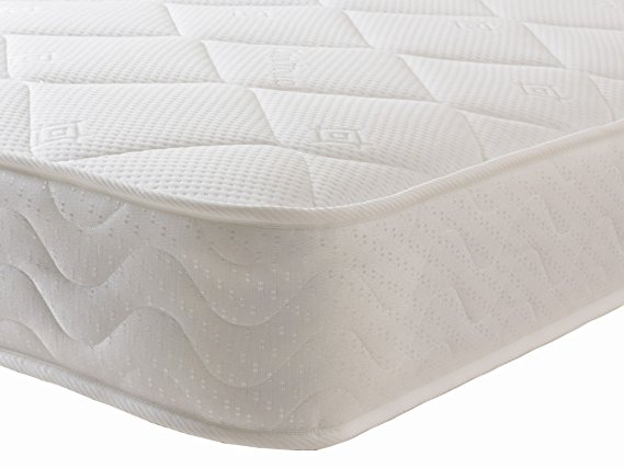 Starlight Beds - Small Single Mattress. Sprung Small Single Memory Foam Mattress With Deluxe Knitted Stretch Onion Micro Quilted Fabric. Fast Free Delivery FBR1102 (2ft6 Small Single Mattress)