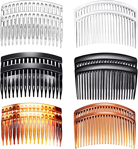 12Pcs Hair Combs Slides, Hair Slides Plastic French Twist Decorative Hair Comb Hair Accessories for Women Girls, 16 and 23 Teeth