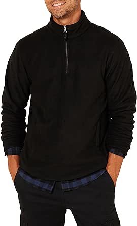 Amazon Essentials Men's Quarter-Zip Polar Fleece Jacket