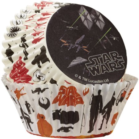 Wilton 50 Count Star Wars Baking Cups Black