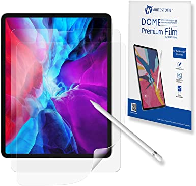 [Dome Premium Film] Paperfeel Screen Protector for iPad Pro (12.9 inch), Compatible with Apple Pencil by Whitestone - Two Pack