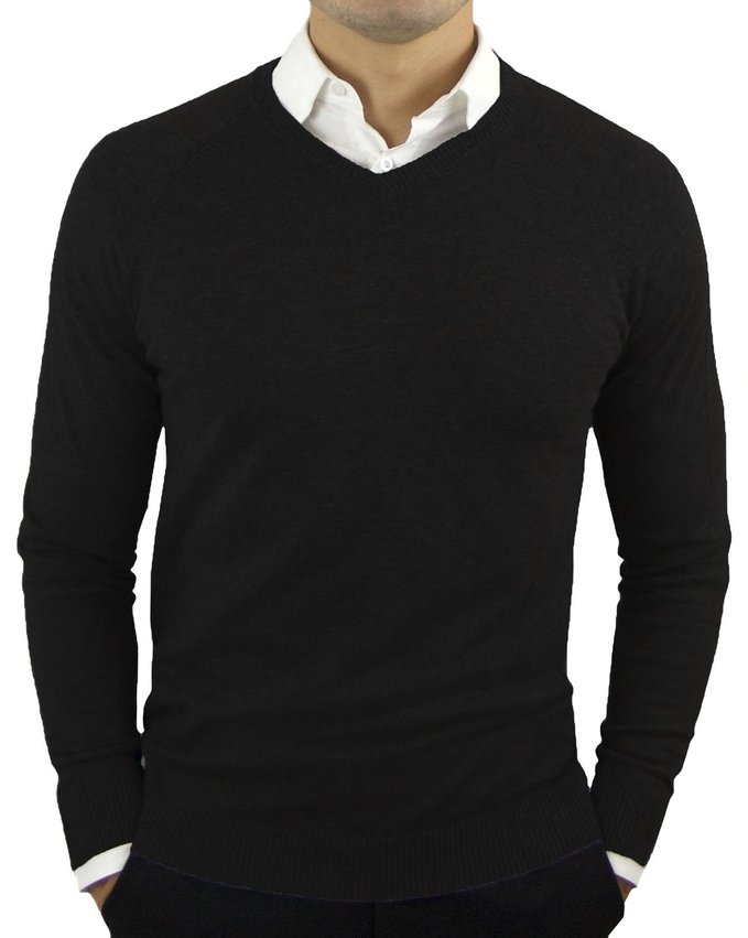 Men's Perfect Slim Fit V-Neck Sweater