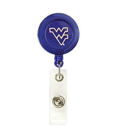 West Virginia Mountaineers Sports Team Retractable Badge Reel Id Ticket Clip Ncaa