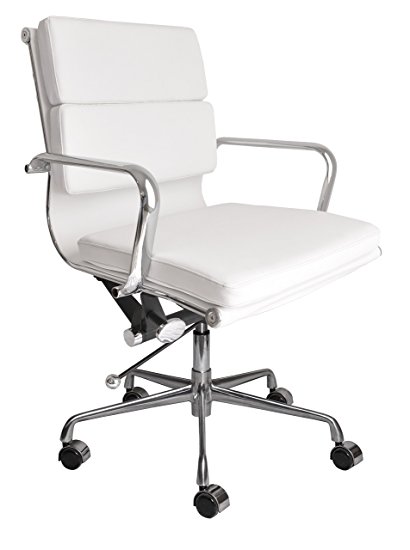 SOHO Soft Pad Management Chair (White)
