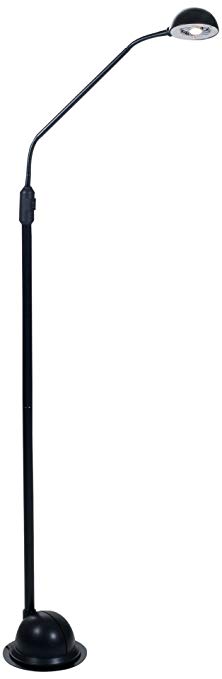 Lavish Home 72-KD010F-B Modern High Power LED Floor Lamp, 61" x 7" x 7", Black