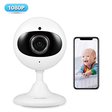 WiFi Camera 1080P Wansview,Home Security Camera, Surveillance Indoor IP Camera for Baby/Elder/Pet/Nanny Monitor with Night Vision and Two-way Audio,TF Card Slot -K3 (White)