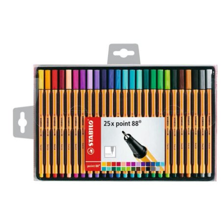 Stabilo 88 25-color Wallet Set