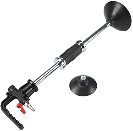 Pneumatic Dent Puller with 4-3/4" and 6" rubber cups for small and large dents