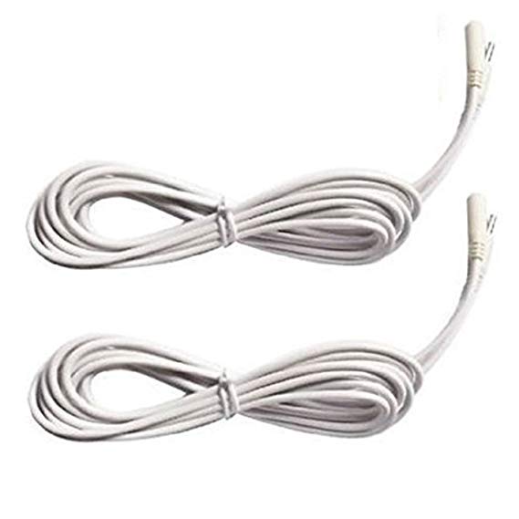 2pcs Universal Extensions Cable Compatible for Ip Camera Foscam Fi8910w Fi8916w Fi8905w Fi9821w Fi9821w Fi9818w Power Cord Ac Adapter(White)