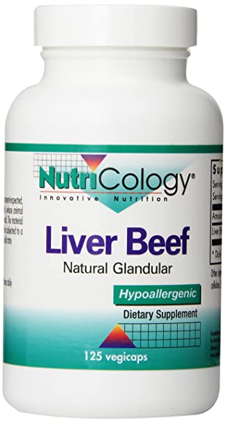 Nutricology Liver Beef, 125 Vegicaps