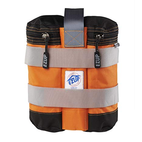 E-Z UP WB3SOBK4 Weight Bag (Set of 4), 25 lb, Steel Orange with Black Accents