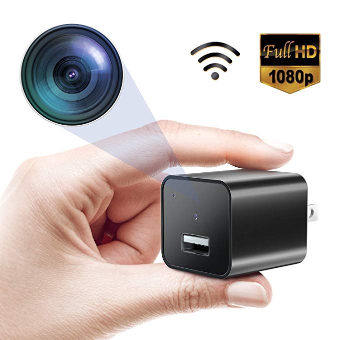Mini Spy Camera, 1080P WiFi Hidden Security Cameras, Nanny Cam with Vision Motion Detective, Perfect Indoor Covert Secutity Camera for Android/iOS