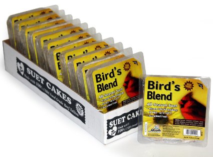 Heath Outdoor Products DD4-12 Birdie's Blend Suet Cake, 11.25 oz., Case Of 12
