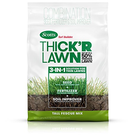 Scotts 30073 Turf Builder Thick 'R Lawn Tall Fescue, 12LB, 12 lb