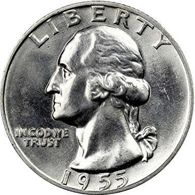 1955 D 90% Silver Washington Quarter Brilliant Uncirculated