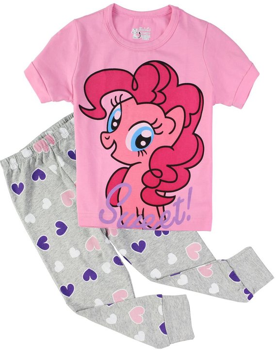 Girls Pajamas Cotton Toddler Children Clothes Set T Shirts Pants Sleep Outfits
