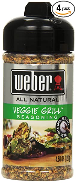 Weber Grill Seasoning Veggie Grill, 4.50-ounces (Pack of4)