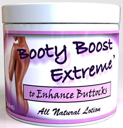 Booty Boost Extreme Lotion Butt Enhancement Cream, 4 oz, 2 Month Supply