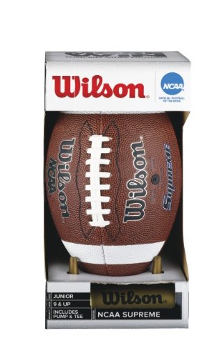 Wilson NCAA Supreme W/Pump & Tee (Junior) Football