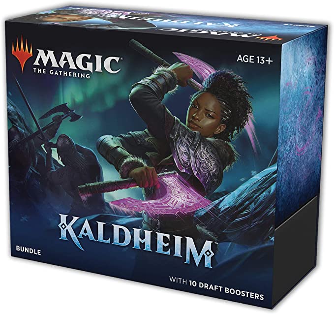 Magic The Gathering Kaldheim Bundle | 10 Draft Boosters (150 Magic Cards)   Accessories