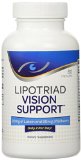 Lipotriad Vision Support- 20mg Lutein and 80mg Bilberry - Advanced Eye Vitamin Formulation Antioxidant and Herbal Mineral Supplement with Natural Beta-Carotene Lutein Bilberry Grape Seed and additional ingredients ingredients shown to help Support and Protect Your Vision - 60 Caplets