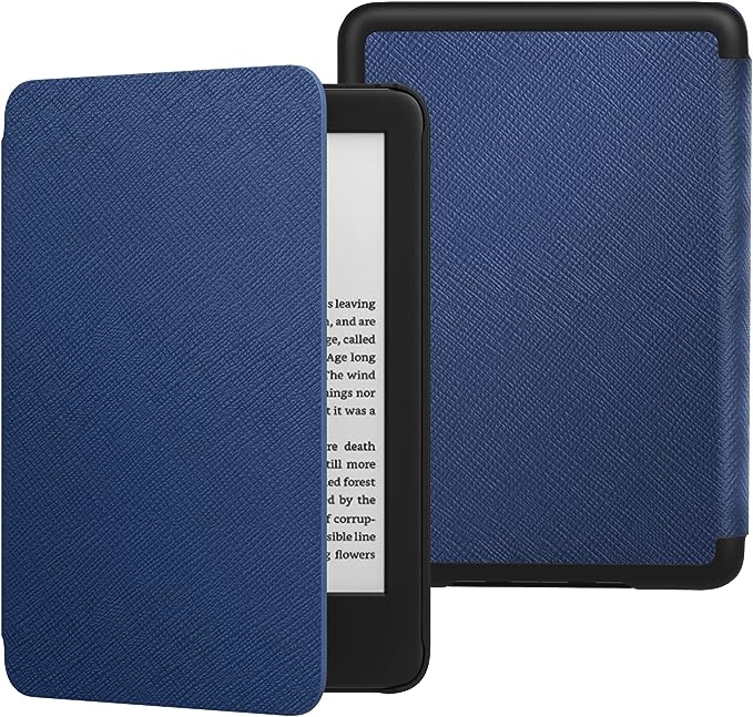 MoKo Case Compatible with 6" All-New Kindle (11th Generation-2022 Release), Lightweight PU Protective Shell Cover Case with Auto Wake/Sleep for Kindle 2022 11th Gen e-Reader, Indigo