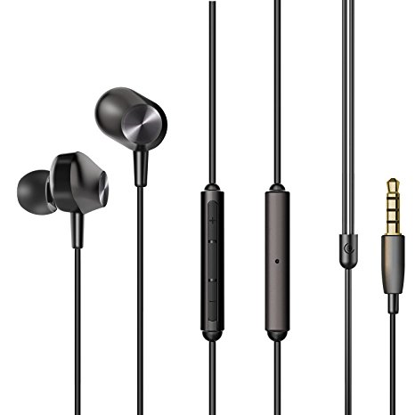 COULAX CX09 In-ear Headphones Triple Driver Headphones with In-line Microphone, Remote and Noise Cancelling - Highs/Mid/Bass are Balanced for iPhone 7/Plus Samsung S7 and Android