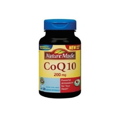 Nature Made CoQ10 Naturally Orange 200 mg - Dietary Supplement 120 Softgels