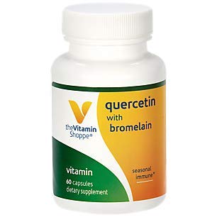 The Vitamin Shoppe Quercetin with Bromelain, Antioxidant That Supports A Healthy Immune for All Seasons (60 Capsules)