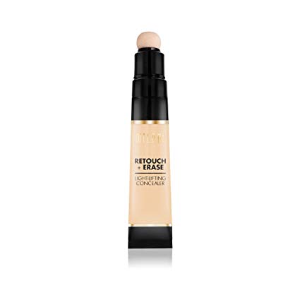 Milani Retouch   Erase Light-Lifting Concealer - Light (0.24 Ounce) Cruelty-Free Liquid Concealer with Cushion Applicator Tip to Cover Dark Circles, Blemishes & Skin Imperfections