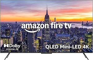 Introducing Amazon Fire TV 65" Omni Mini-LED Series, QLED 4K UHD smart TV, Dolby Vision IQ, 144hz gaming mode, Ambient Experience, hands-free with Alexa, 2024 release