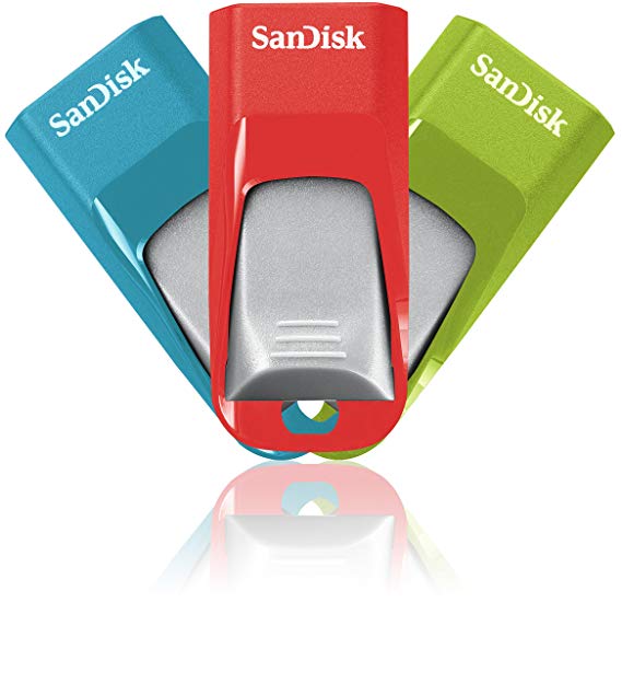 SanDisk Cruzer Edge 16 GB USB 2.0 Flash Drive (Pack of 3)
