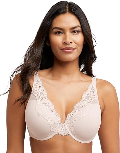 Bali womens One Smooth U Lace Underwire Bra, Comfort Stretch Full-coverage Convertible Bra