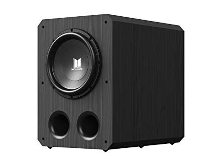 Monolith 12 Inch Powered Subwoofer - Black | THX Select Certified, 500 Watt Amplifier, 12 Inch Driver for Studio & Home Theater