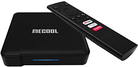 MECOOL KM1 4K Google Certified Real ATV TV Box 4G RAM 64G ROM Chromecast Build in with Voice Remote Latest Release