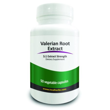 Real Herbs Valerian Root 700mg - Valerian Root Herbs 51 Extract Equivalent To 3500mg - Natural Sleep Aid Natural Anxiety Relief - 50 Vegetarian Capsules
