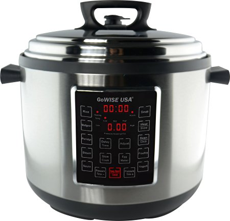 GoWISE USA 8 in 1 Programmable Electric Pressure Cooker (12QT)