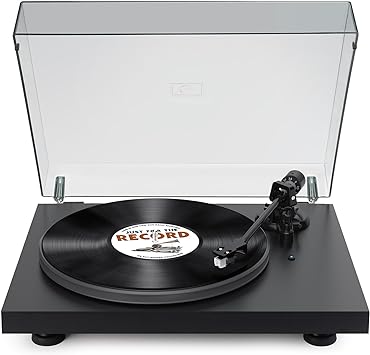 Vinyl Record Player with Bluetooth Output,Belt-Drive Turntable with USB Recording Magnetic Cartridge Supports Counter Weight,Pitch and 33&45 RPM Speed