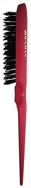 Denman Dressing Out Teasing Brush D91 – Hair Comb for Back-Combing, Smoothing, & Polishing – Anti-Frizz Hair Brush – Red