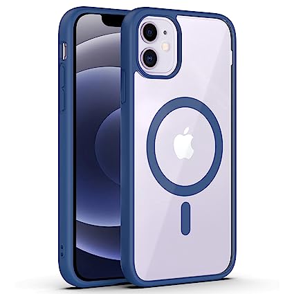 AmazonBasics TPU Back Case Cover for iPhone 12 / iPhone 12 Pro | Compatible for iPhone 12 / iPhone 12 Pro Back Case Cover | Scratch-Resistant Back Case Cover | Navy Blue