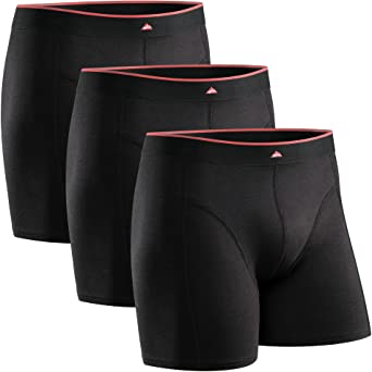 Calzoncillos Boxer de Bambú para Hombre, Pack de 3, Ropa Interior de Bambú Antibacteriana, Transpirable, Ultrasuave, Ajustados, Comodidad Superior, Negro, Blanco, Gris