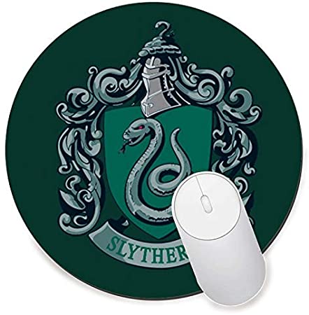 Round Gaming Mouse Pad Creative Custom Non-Slip Mouse Mat-[Slytherin]