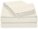 AmazonBasics Microfiber Sheet Set - Twin Extra-Long Cream