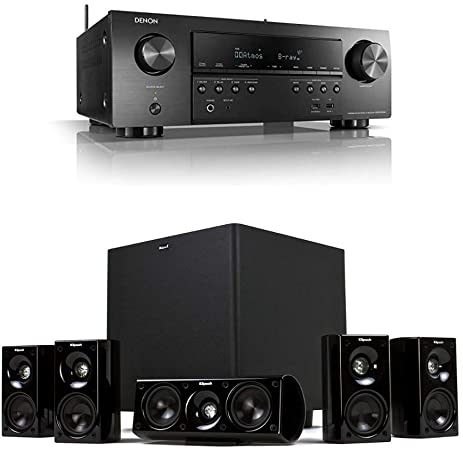 Denon AVR-S750H 7.2 Channel Audio Video Receiver   Klipsch HDT-600 Home Theater System Bundle