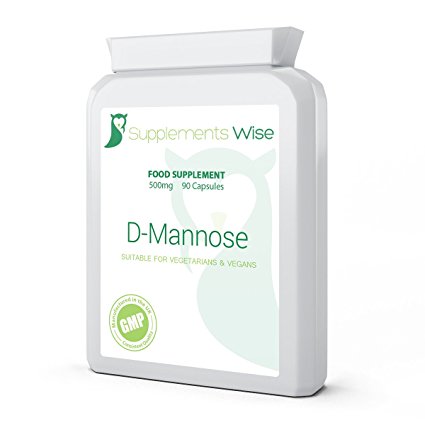 D-Mannose Capsules | 500mg x 90 (1500mg Per Recommended Serving) | Urinary Tract Infections (UTI) And Cystitis Treatment And Prevention | Relief And Support For Bladder Problems