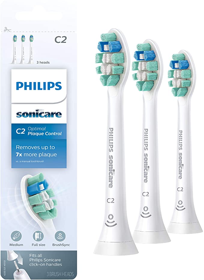 Philips Sonicare Optimal Plaque Control Replacement Toothbrush Heads, HX9023/65