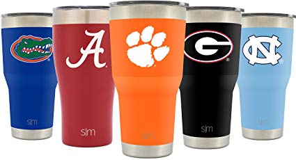 Simple Modern Clemson University 30oz Cruiser Tumbler - Vacuum Insulated Stainless Steel Travel Mug - Tigers Tailgating Cup College Flask